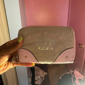 Juicy Couture Pink and Tan Wallet